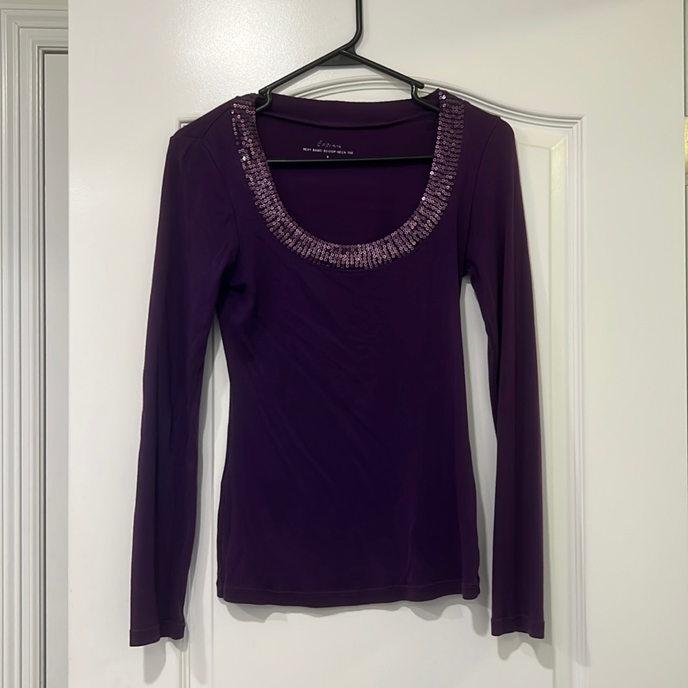 Purple long sleeve t shirt